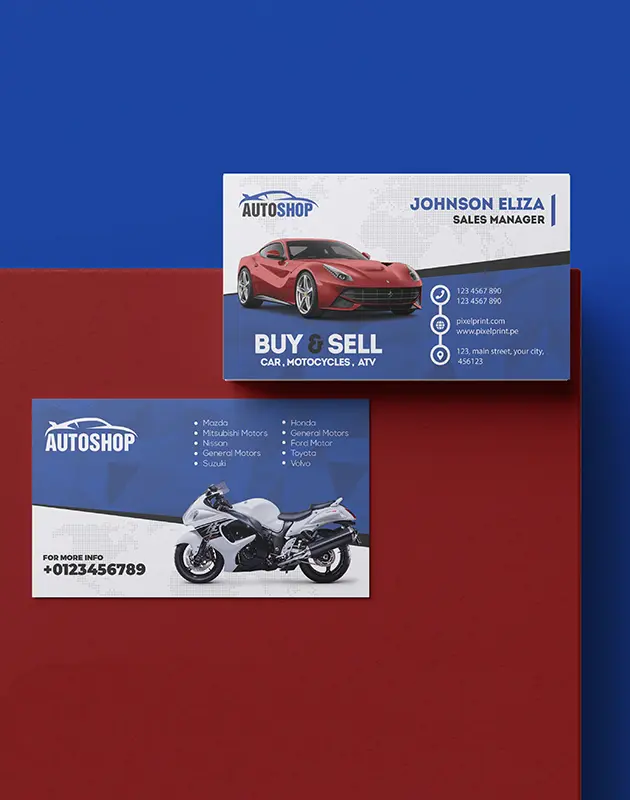 Tarjeta de presentacion mate